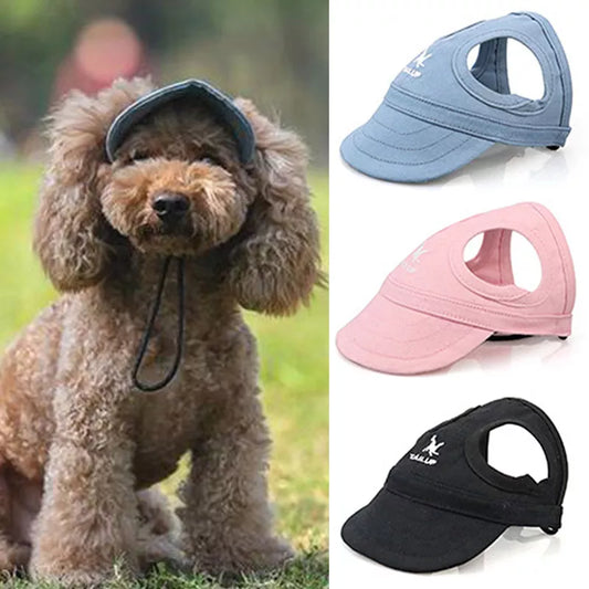 Baseball Caps Dog Sun Hats Wear-resistant Peaked Cap Summer Outdoor Sun-proof Universal Solid Oxford Caps