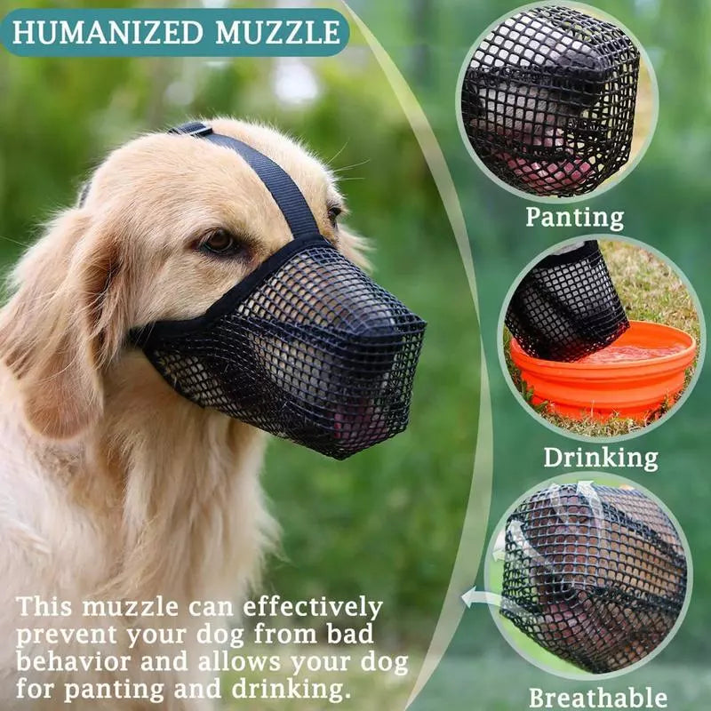 Dog Muzzles Adjustable Breathable - specialneedspetshop