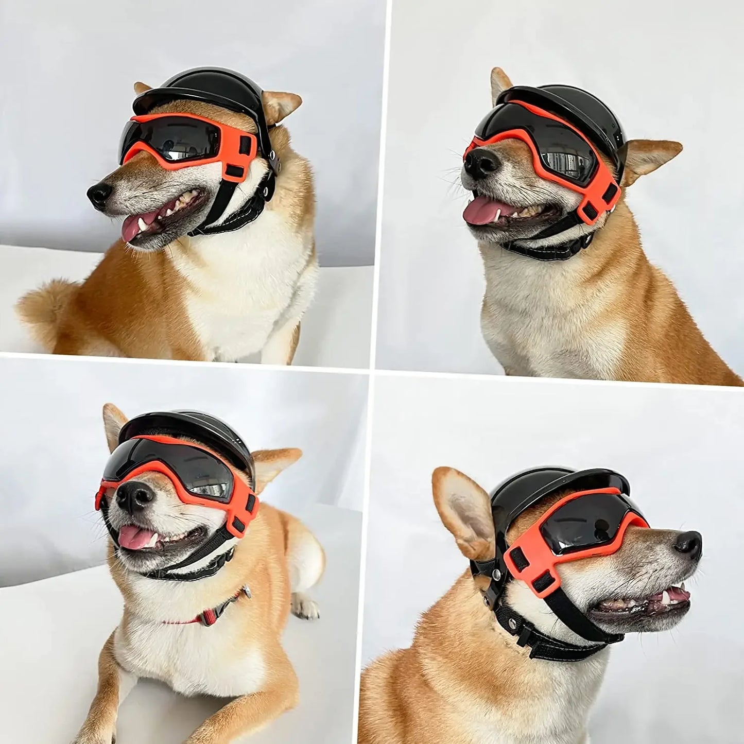 Dog Sunglasses Helmet Goggles,Dust Wind UV Protection